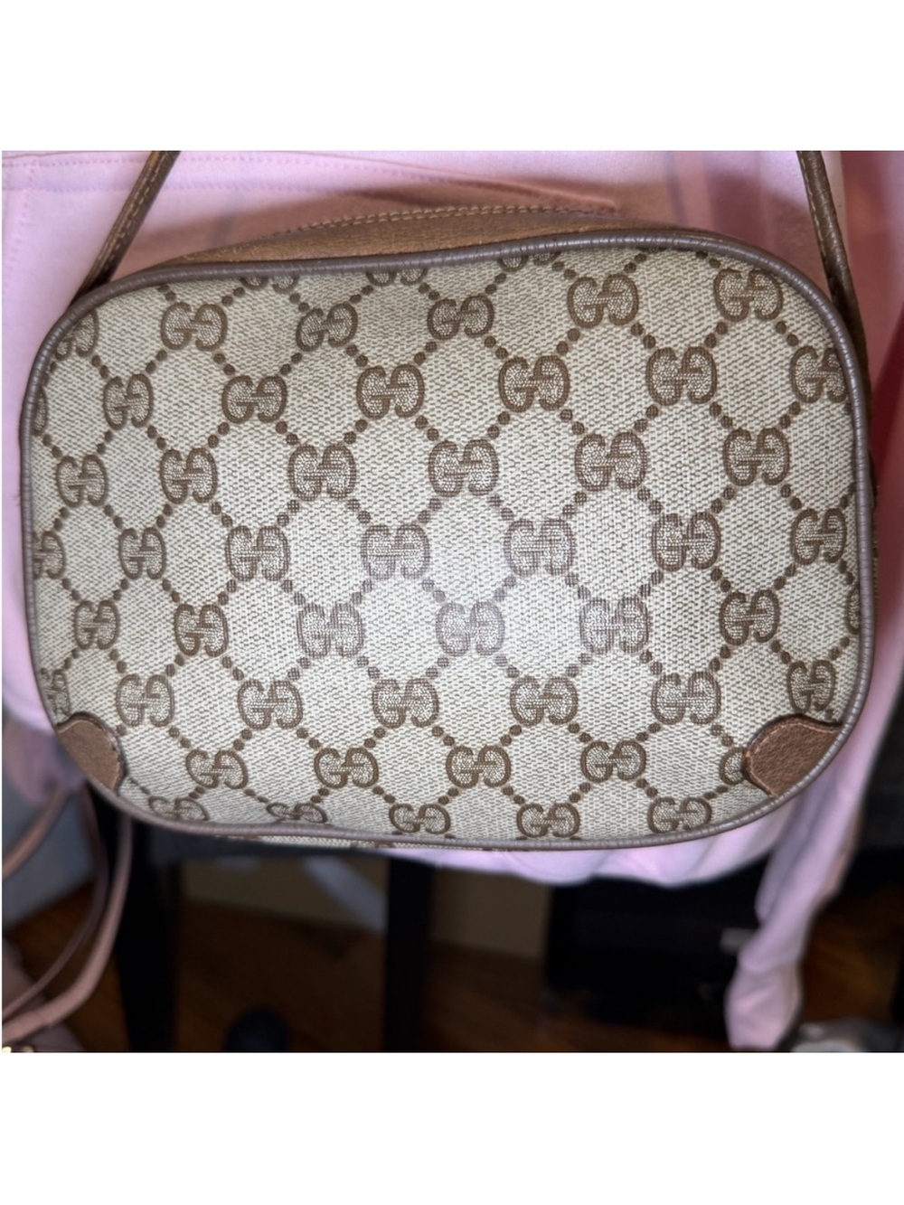 Vintage Gucci Web Crossbody Bag GG Coated Canvas Small with COA - Picture 4 of 15